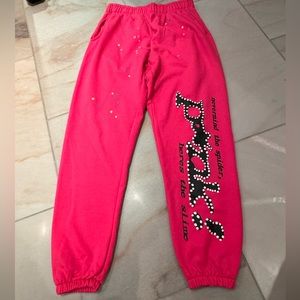 Spider 555 pink track pants sweatpants size medium